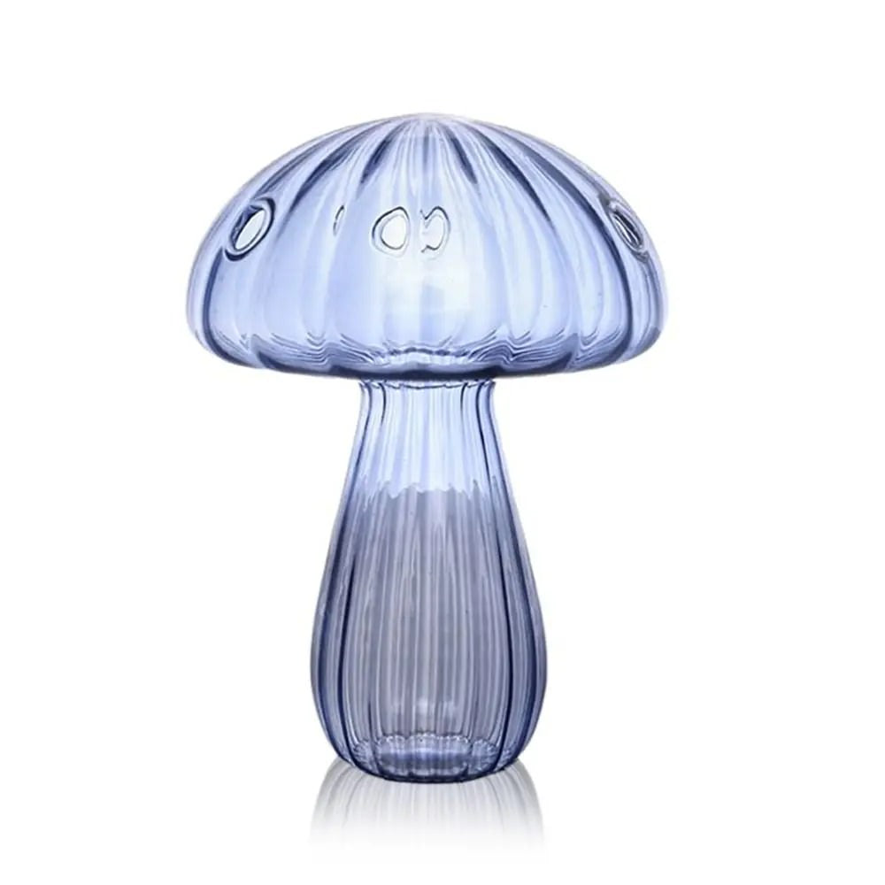 Colored Glass Magic Mushroom Vase