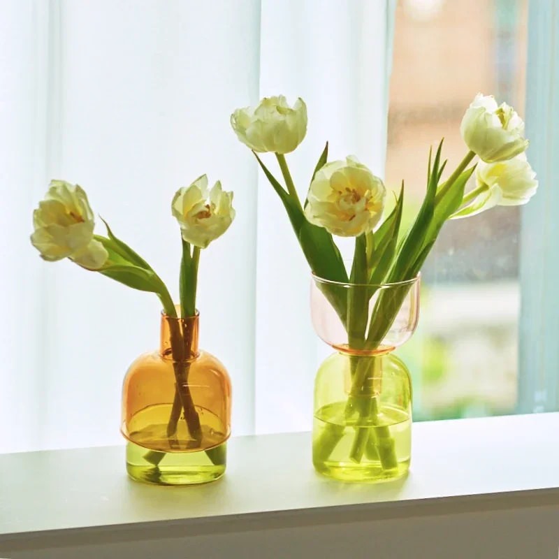 Double Color Glass Vase