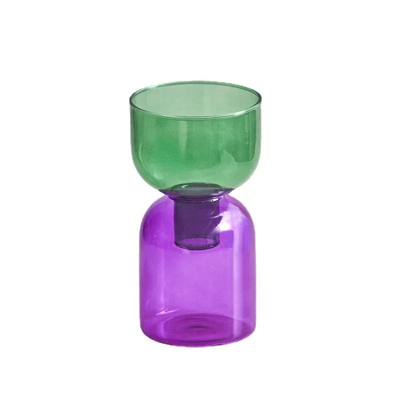 Double Color Glass Vase