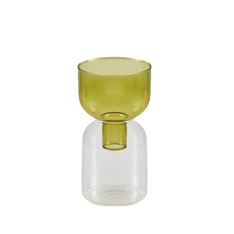 Double Color Glass Vase