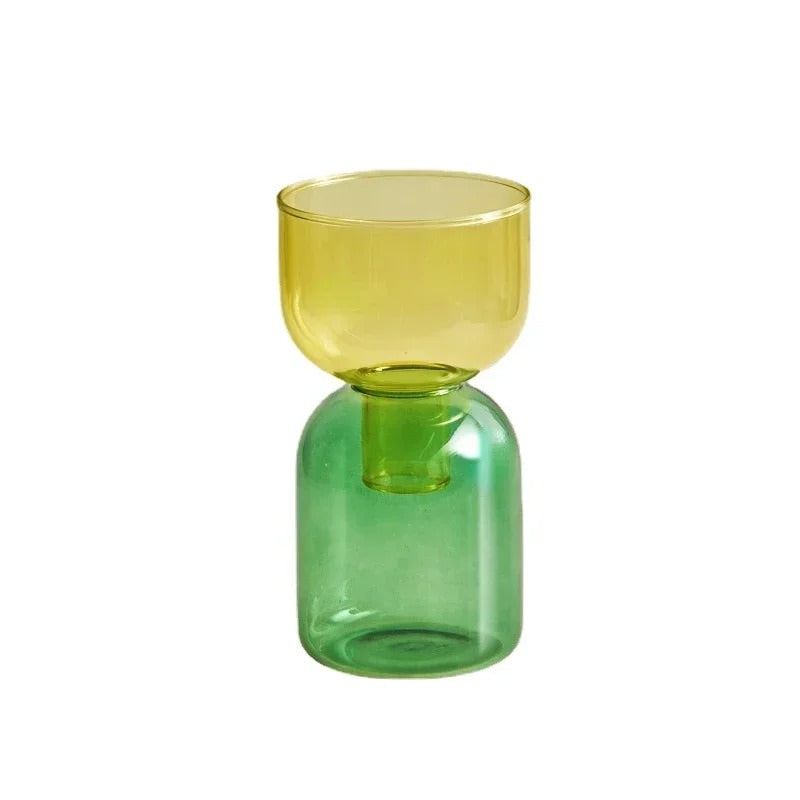 Double Color Glass Vase