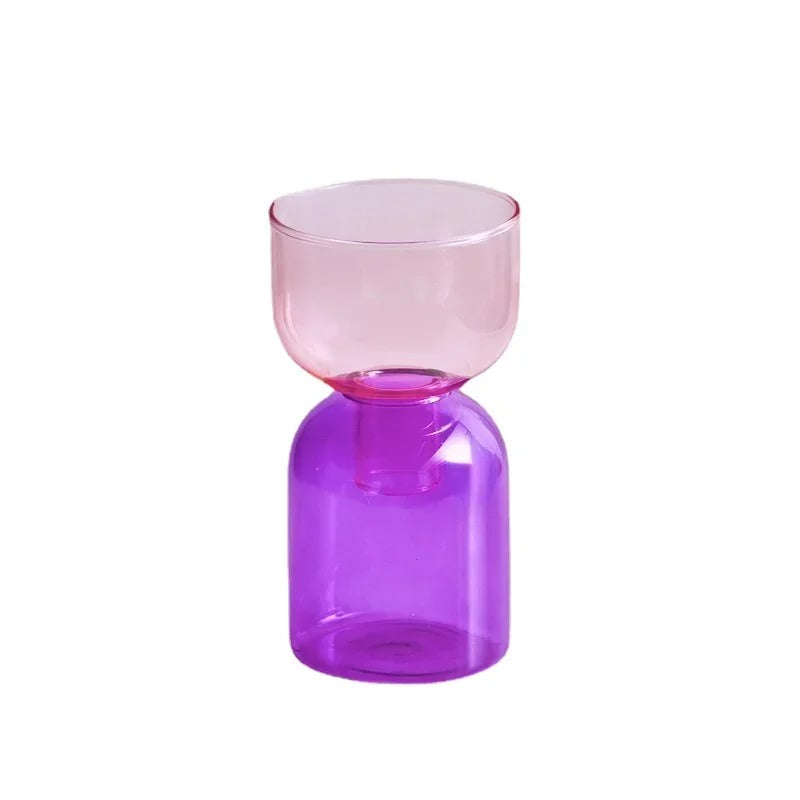 Double Color Glass Vase