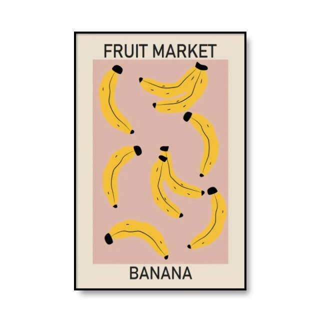 Fruit Market Canvas Posters