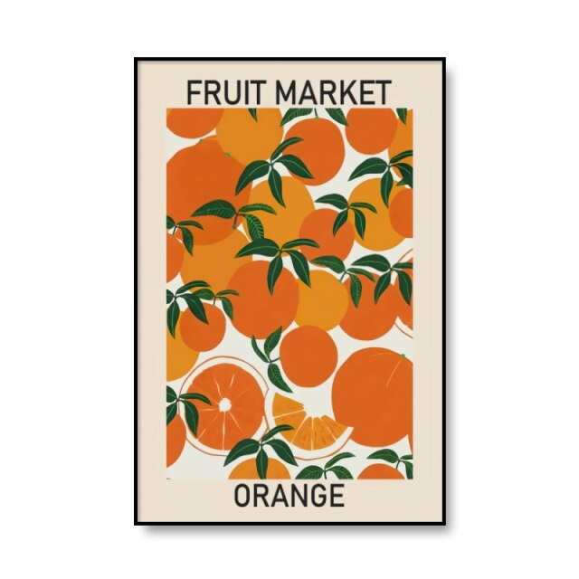 Fruit Market Canvas Posters