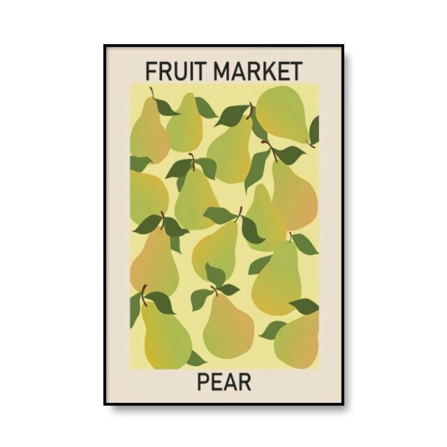 Fruit Market Canvas Posters