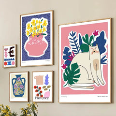 Southern France Collages Canvas Posters