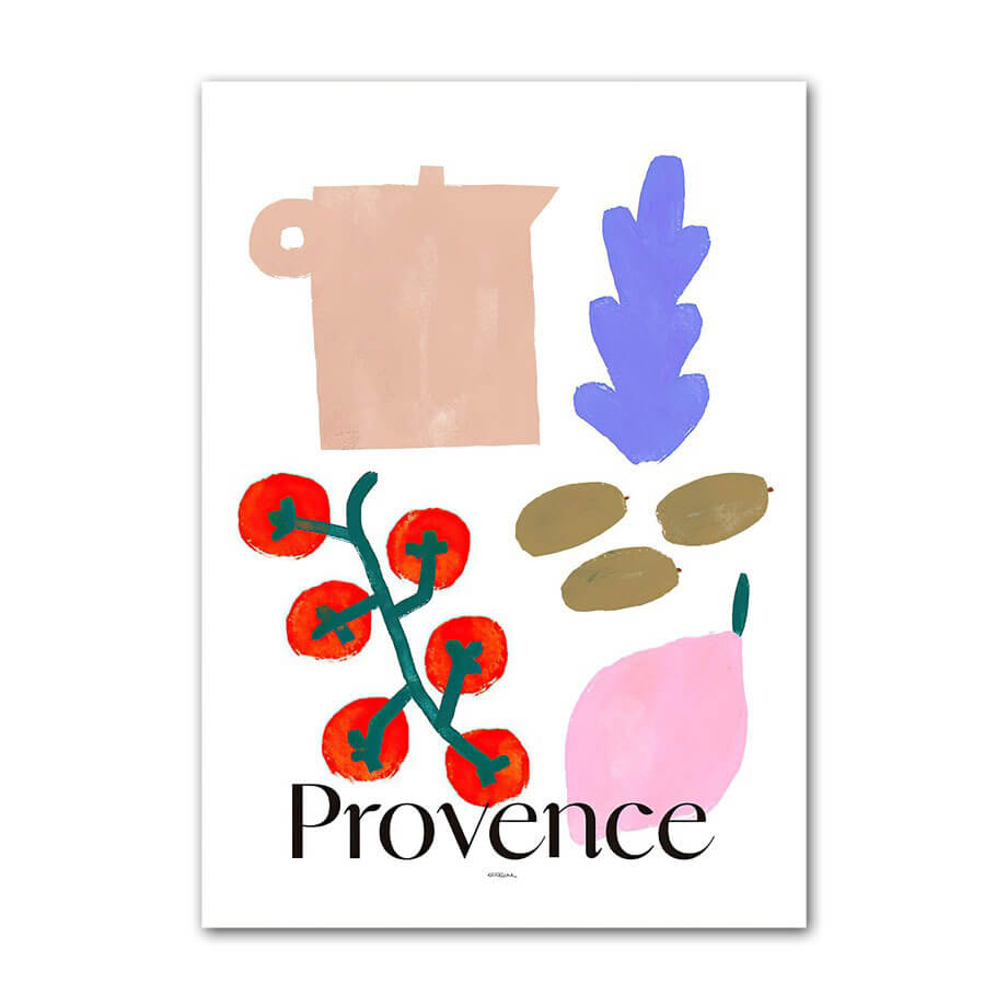 Southern France Collages Canvas Posters