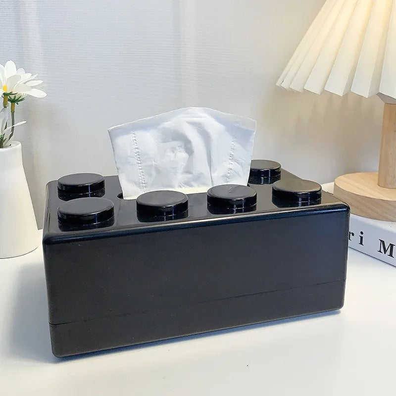 Construction Brick Tissue Holder