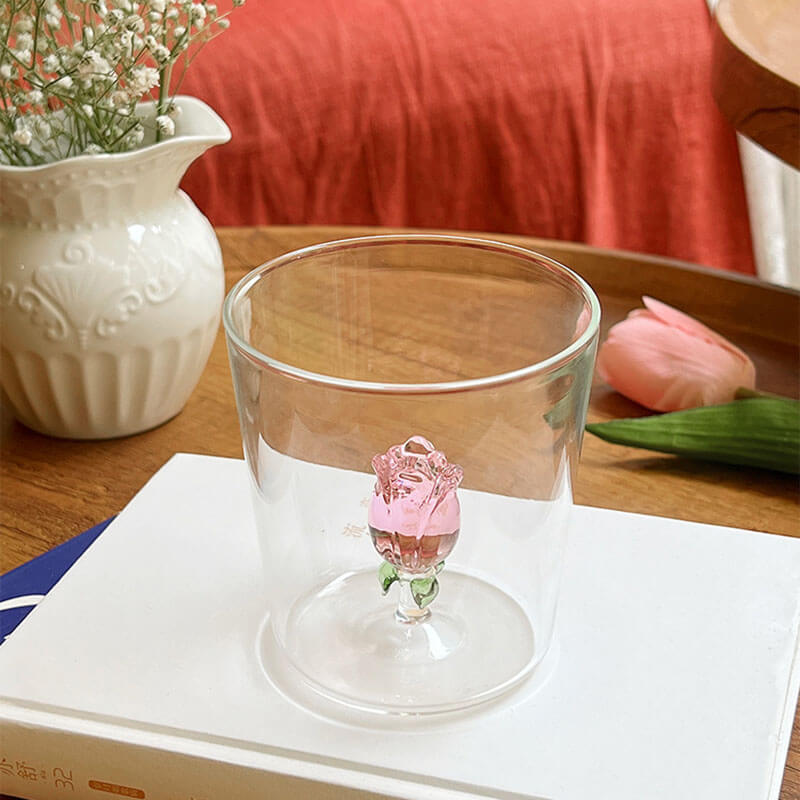 The Rosebud Glass Cup