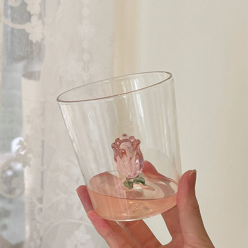 The Rosebud Glass Cup