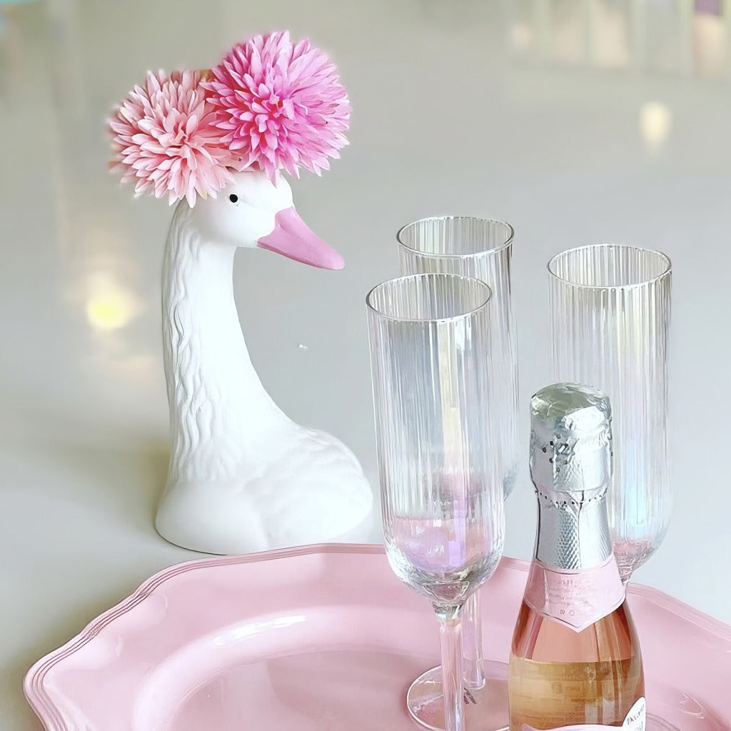 Coquette Aesthetic Goose Ceramic Vase