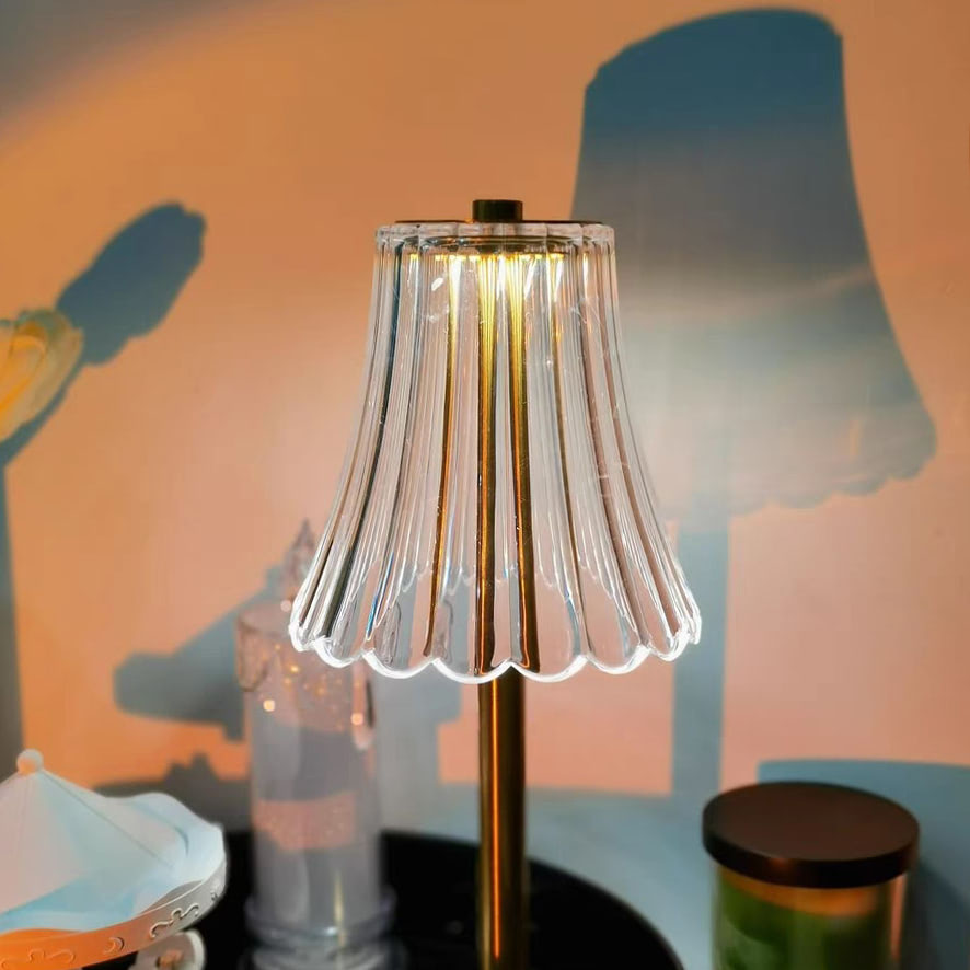 Coquette Brass Mini Table Lamp