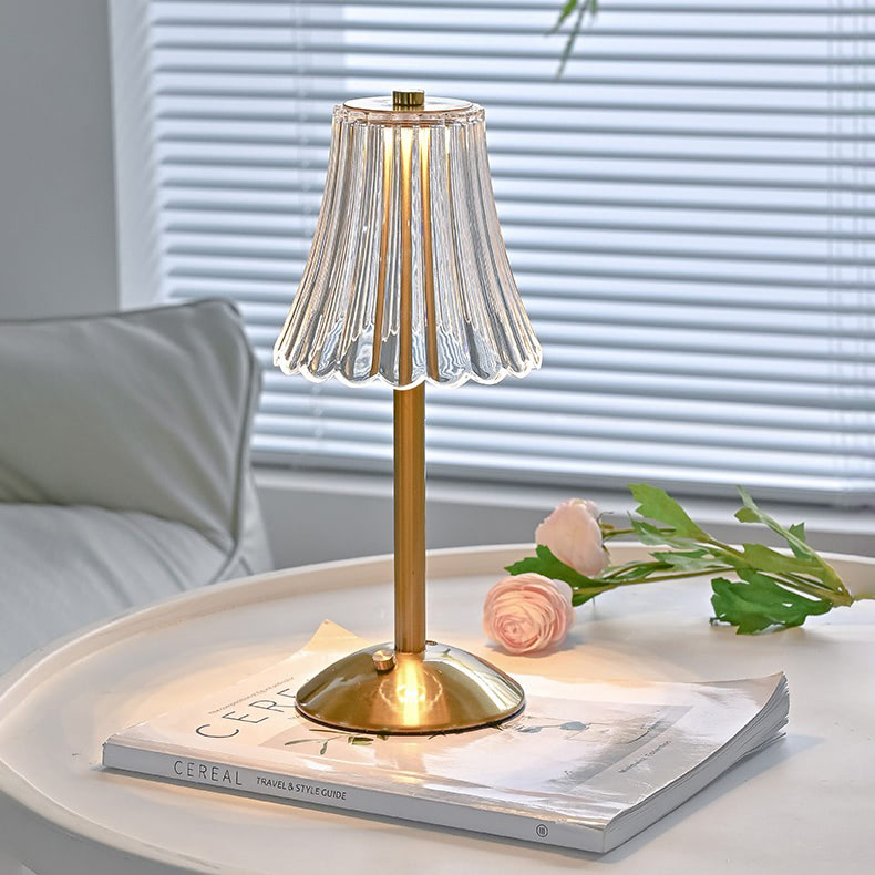 Coquette Brass Mini Table Lamp