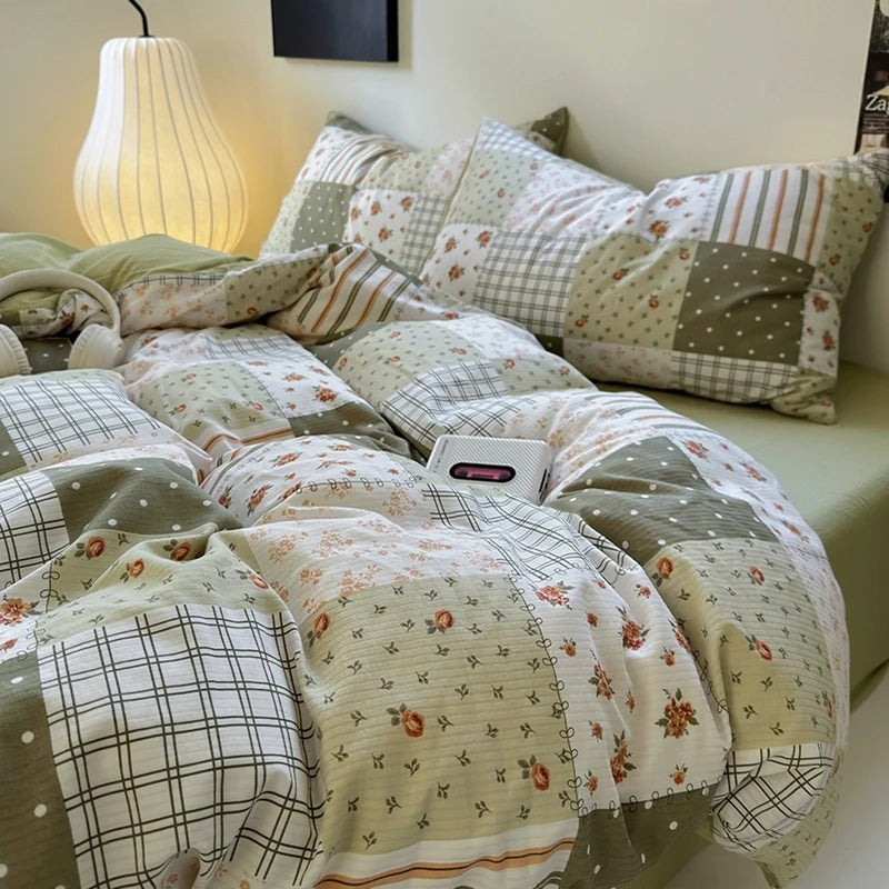 Vintage Patches Cottagecore Bedding Set