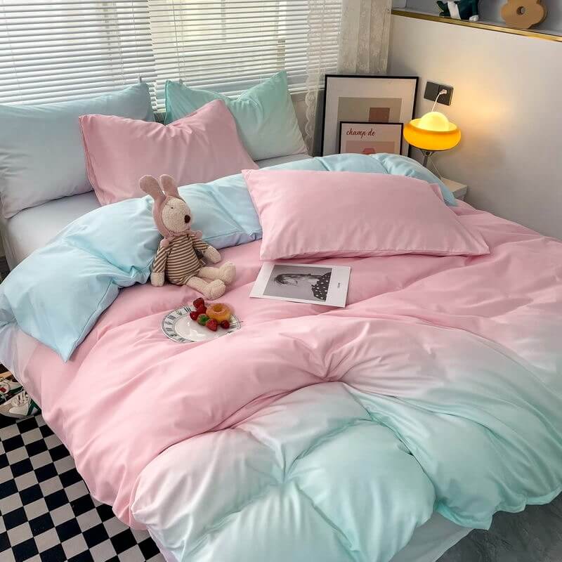 Cotton Candy Pastel Gradients Bedding Set