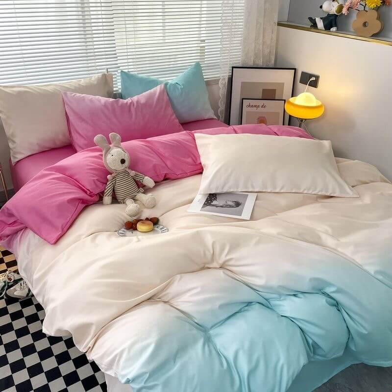 Cotton Candy Pastel Gradients Bedding Set