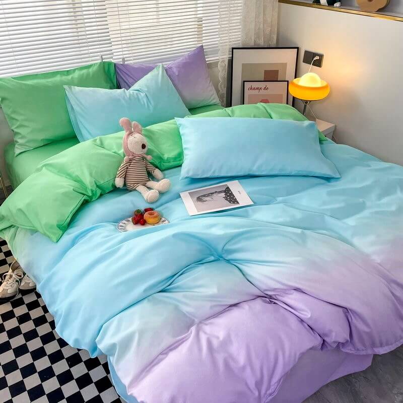 Cotton Candy Pastel Gradients Bedding Set