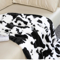 Cow Spots Fluffy Blanket