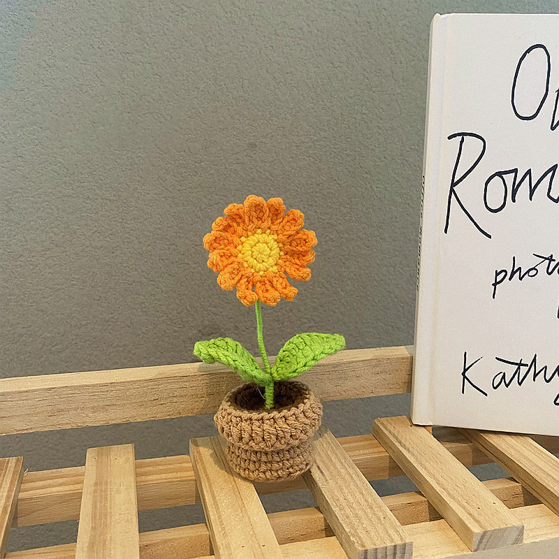 Crochet Potted Mini Flowers