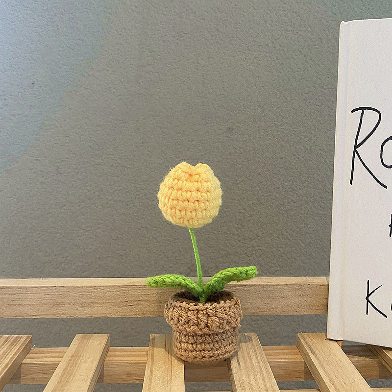 Crochet Potted Mini Flowers