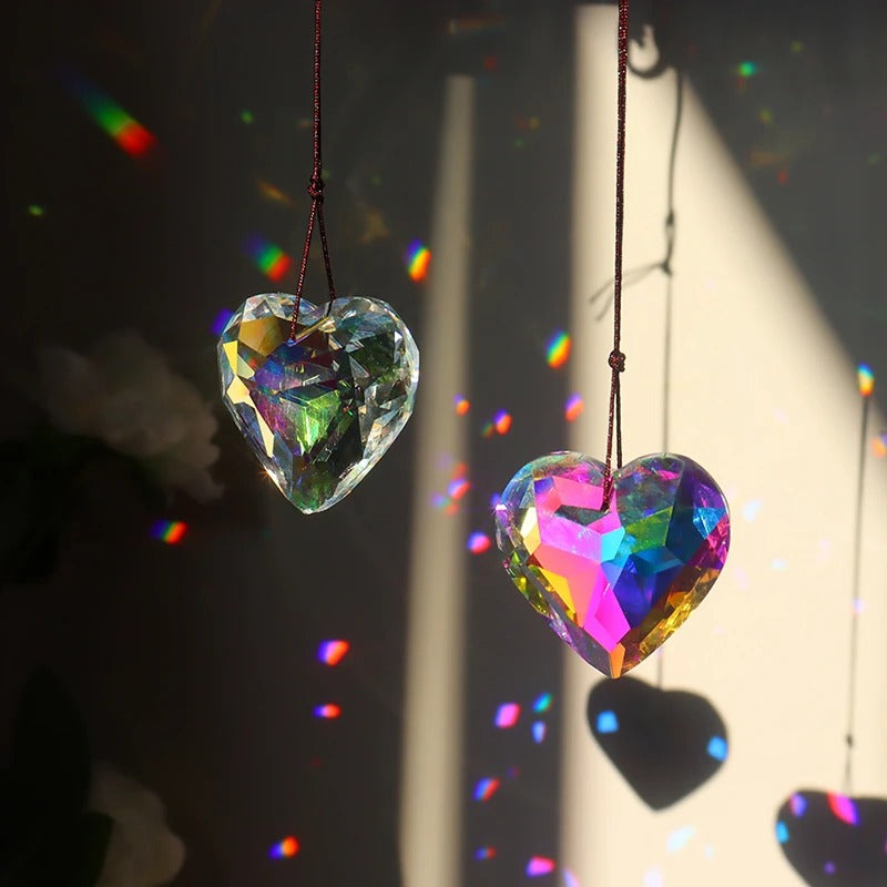 Crystal Heart Suncatcher