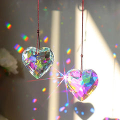 Crystal Heart Suncatcher