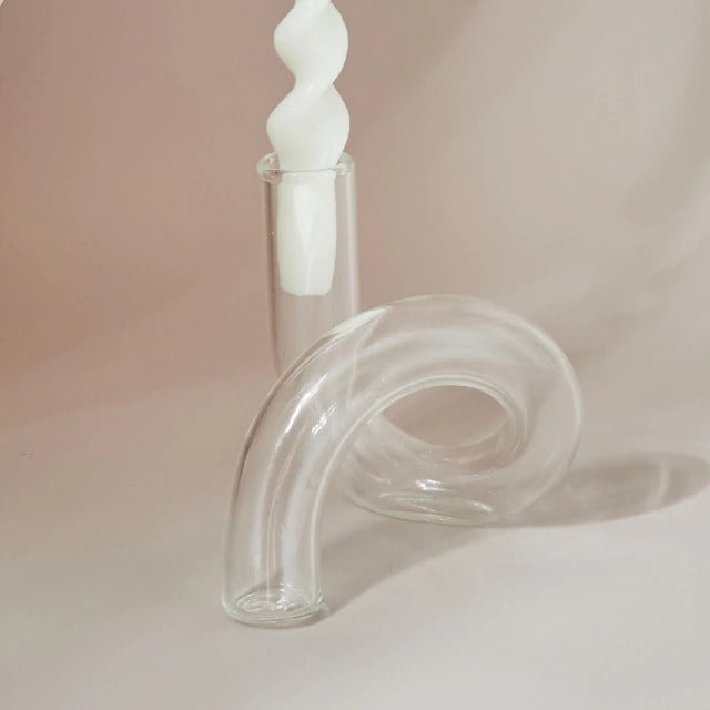 Curved Tube Candle Holder