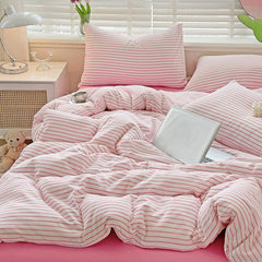 Cozy Striped Bedding Set