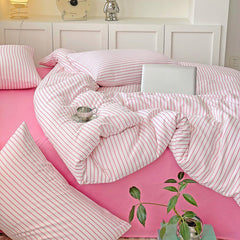 Cozy Striped Bedding Set