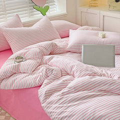 Cozy Striped Bedding Set