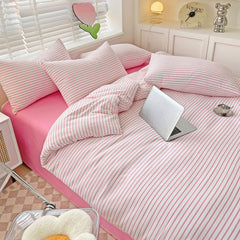 Cozy Striped Bedding Set