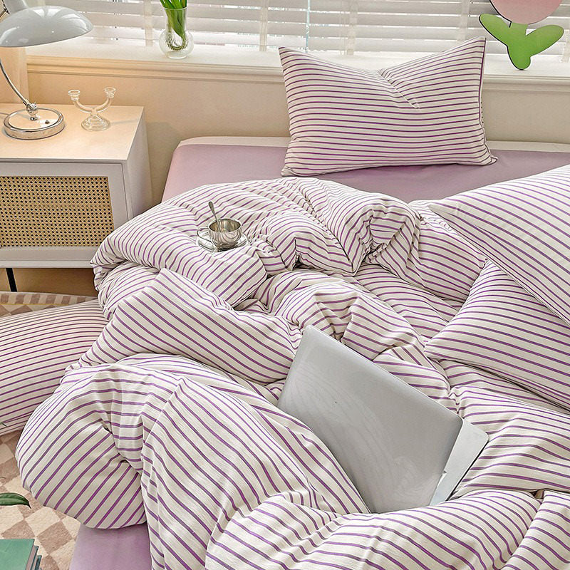 Cozy Striped Bedding Set