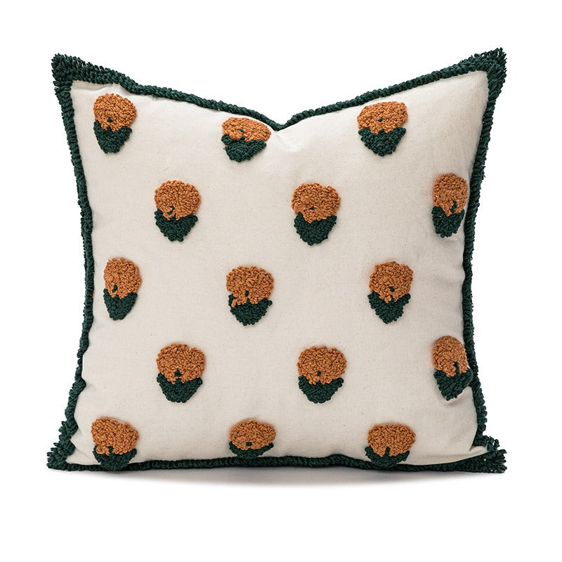 Cute Tulip Tufted Cushion Cover