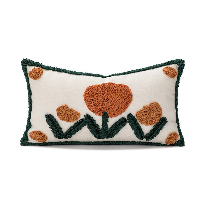 Cute Tulip Tufted Cushion Cover