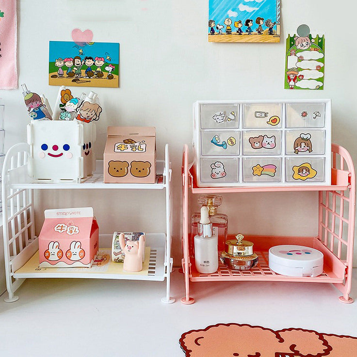 Kawaii Two-Storey Desk Shelf