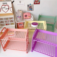 Kawaii Two-Storey Desk Shelf