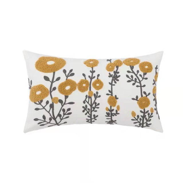 Spring Joy Embroidered Cushion Covers