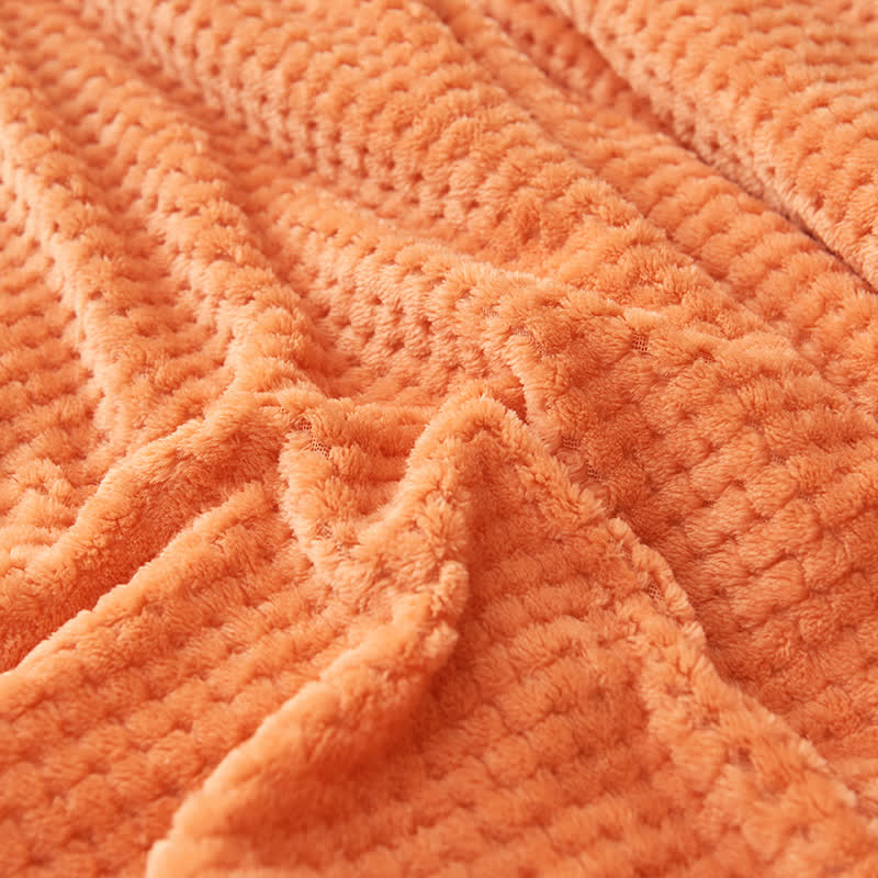 Solid Color Fleece Blanket & Pillowcases