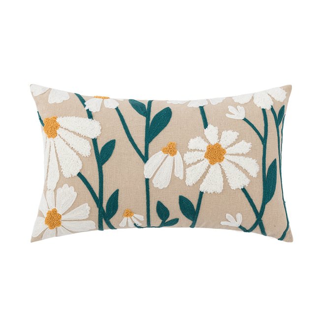 Spring Joy Embroidered Cushion Covers