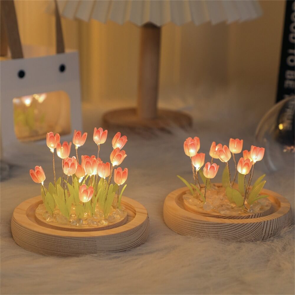 DIY Mini Tulip Flower Night Lights