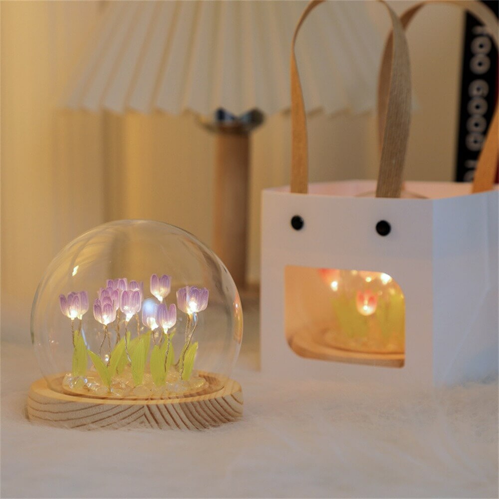 DIY Mini Tulip Flower Night Lights