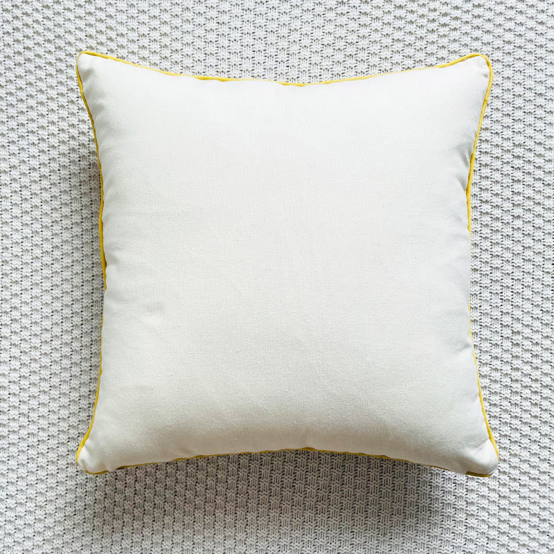 Rural Flower Pattern Embroidered Pillowcase