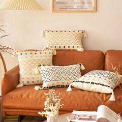 Bohemian Pillowcase Cushion Cover with Tassels