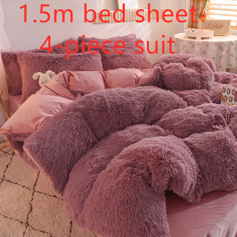 Mink Velvet Crystal Bedding Set by LuxuryLifeWay