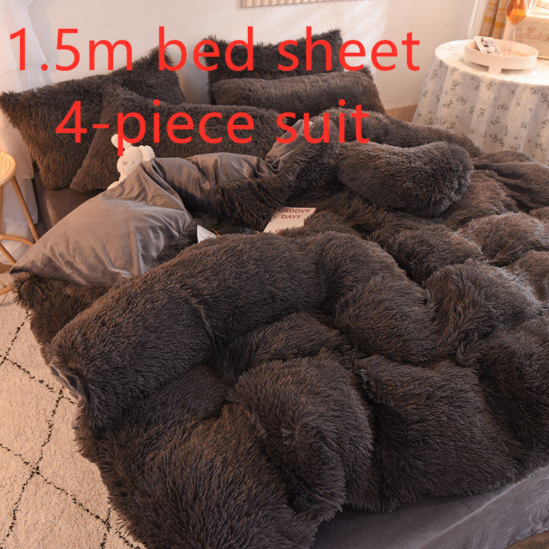 Mink Velvet Crystal Bedding Set by LuxuryLifeWay