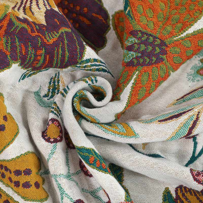 Luxuriant Flower Cotton Reversible Soft Quilt