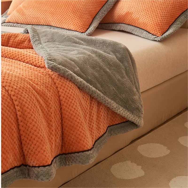 Solid Color Fleece Blanket & Pillowcases