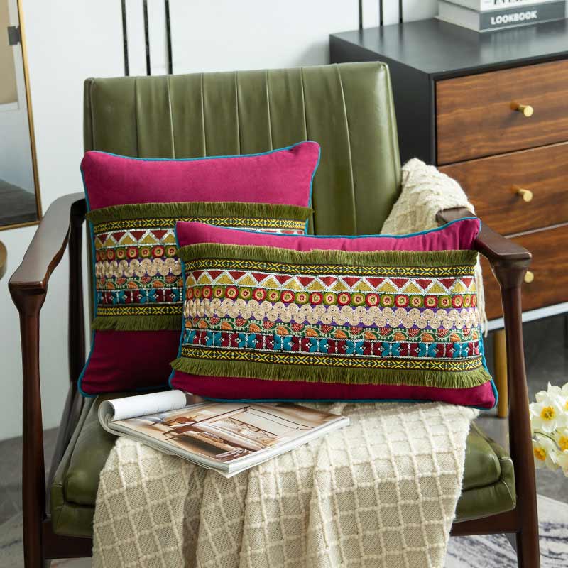 Suede Pillow Case Sequins Pillow Covers