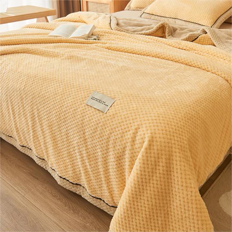 Solid Color Fleece Blanket & Pillowcases