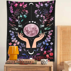 The Moon in the Hands Tapestry